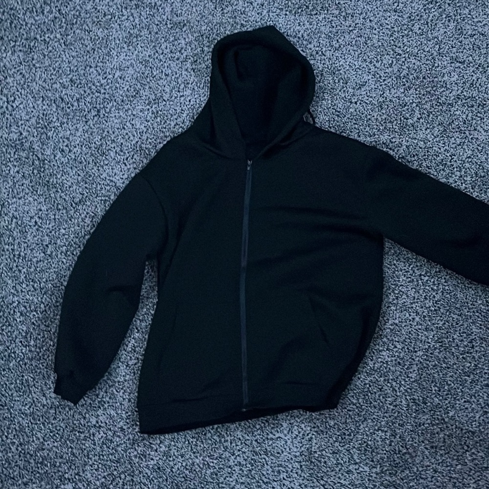 Black Zip-up Sweater